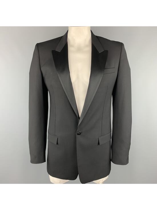 Marc Jacobs Other - MARC JACOBS Size 40 Black Wool Peak Lapel Sport Coat Tuxedo Jacket
